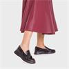 Wonders Flexfly Chunky Slip On Wedge - Black Patent